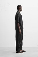 TEXTURED RELAXED FIT PANTS