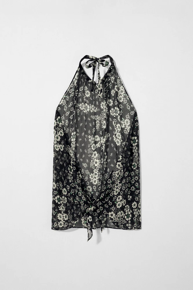 SILK HALTER TOP KATE MOSS X ZARA