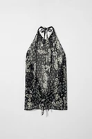 SILK HALTER TOP KATE MOSS X ZARA