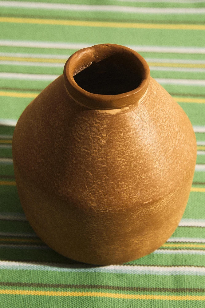 SMALL METAL VASE