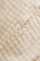 DYED THREAD CHECK DUVET COVER