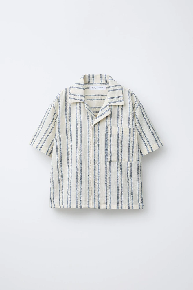 STRIPED BOWLING SHIRT