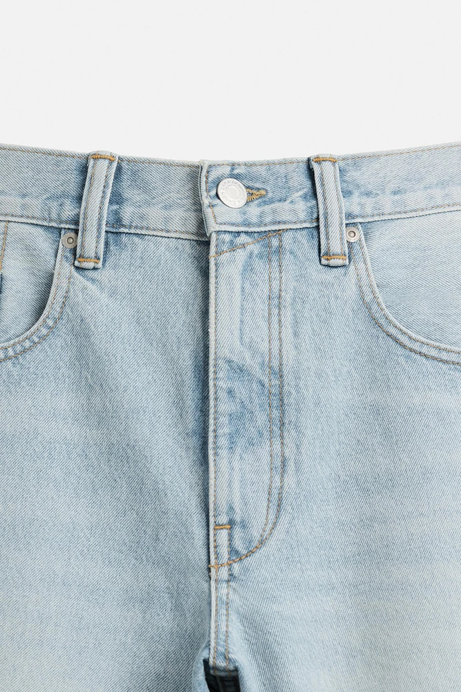 BERMUDA DENIM BAGGY FIT DÉLAVÉ