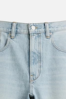 BERMUDA DENIM BAGGY FIT DÉLAVÉ