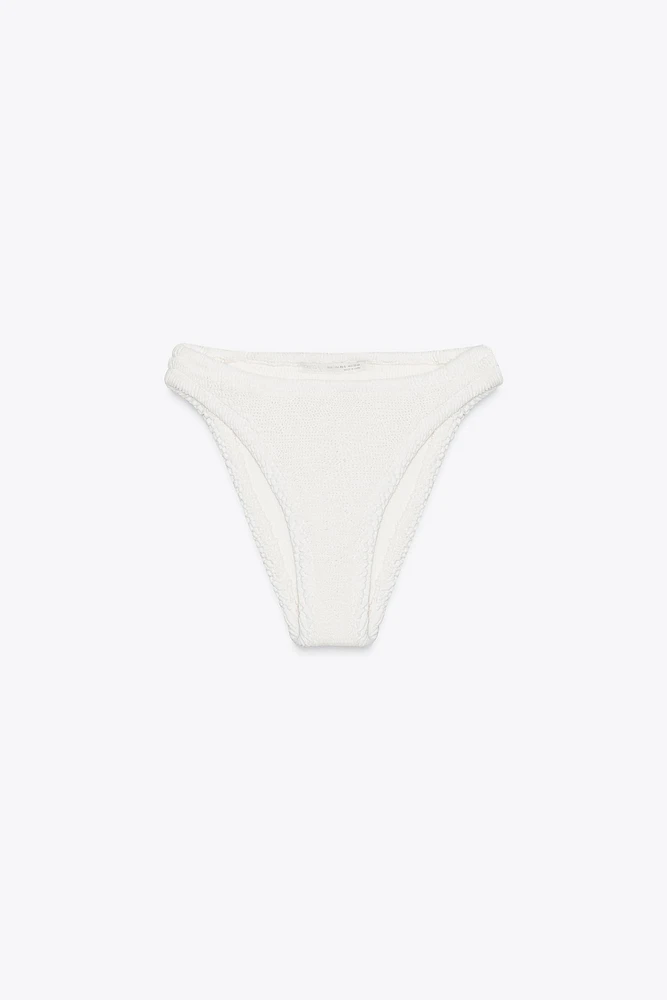 TEXTURED BIKINI BOTTOMS