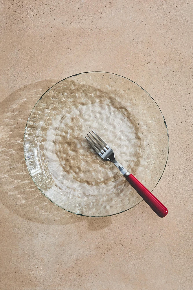 TEXTURED ACRYLIC DINNER PLATE