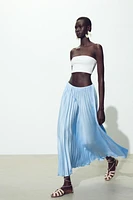 PLEATED MIDI SKIRT