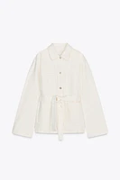 BELTED TRF DENIM JACKET