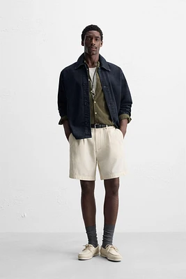 BERMUDA REGULAR FIT PLIS