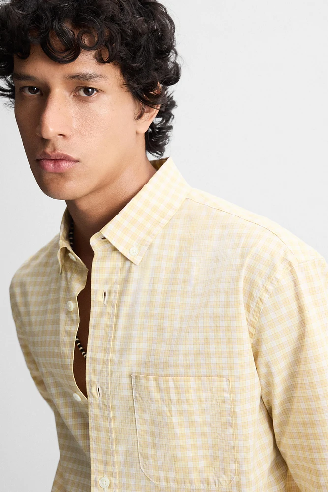 CHEMISE RELAXED FIT À CARREAUX