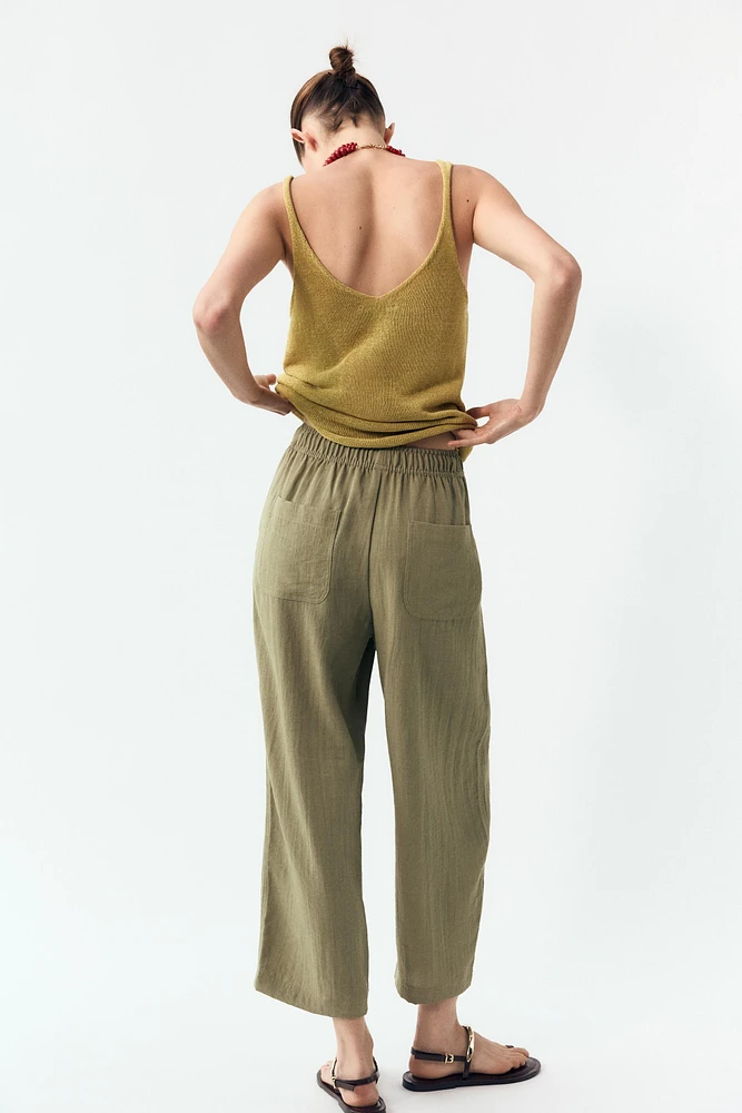 RUSTIC ELASTIC WAIST PANTS