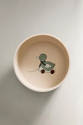 CHILDREN’S DUCK SILICONE BOWL