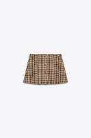 JUPE-SHORT À CARREAUX