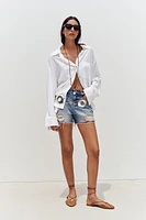 Z1975 RIPPED LOW-RISE SHORTS