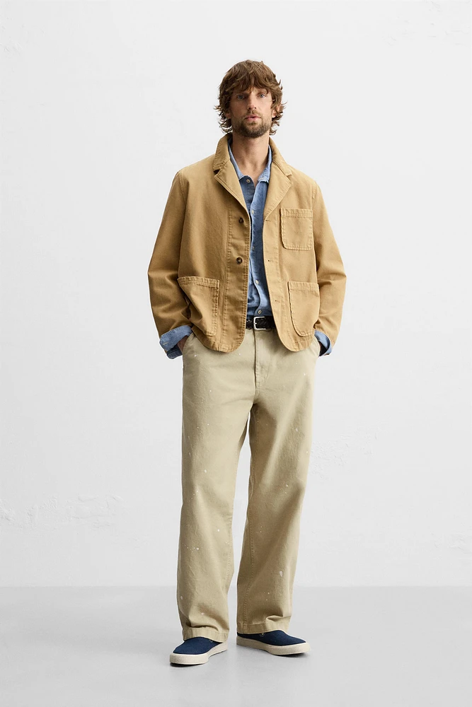 PAINT SPLATTER CHINO PANTS