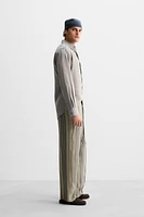 LIMITED EDITION 100% CUPRO STRIPED PANTS