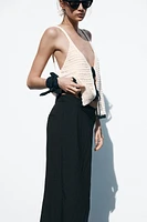 CROCHET TIE TOP