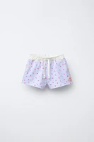 LACE FLORAL SHORTS
