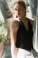 GILET HALTER À NŒUDS