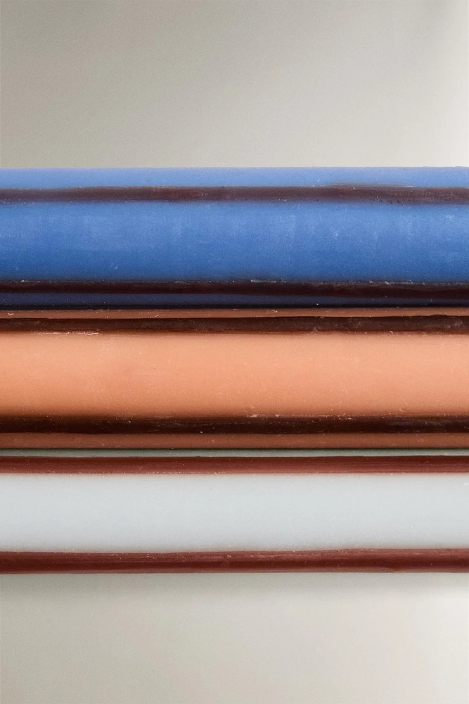 SET OF LONG STRIPED CANDLES (SET OF 3)