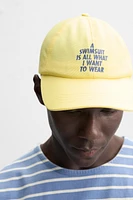 CASQUETTE TEXTE BROD