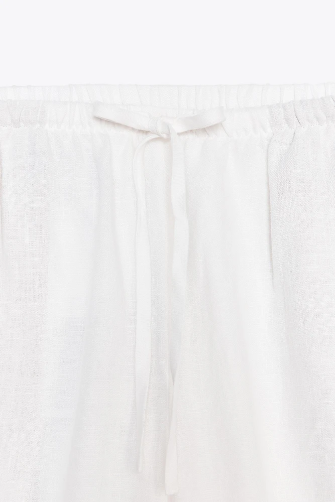 PANTALON LARGE 100 % LIN COLLECTION ZW