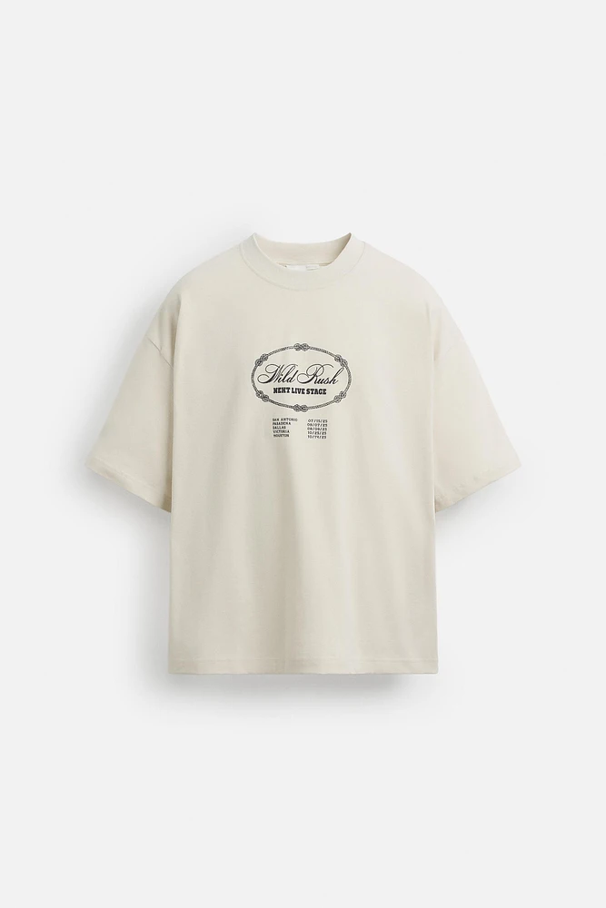 WASHED PRINT T-SHIRT