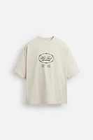 WASHED PRINT T-SHIRT