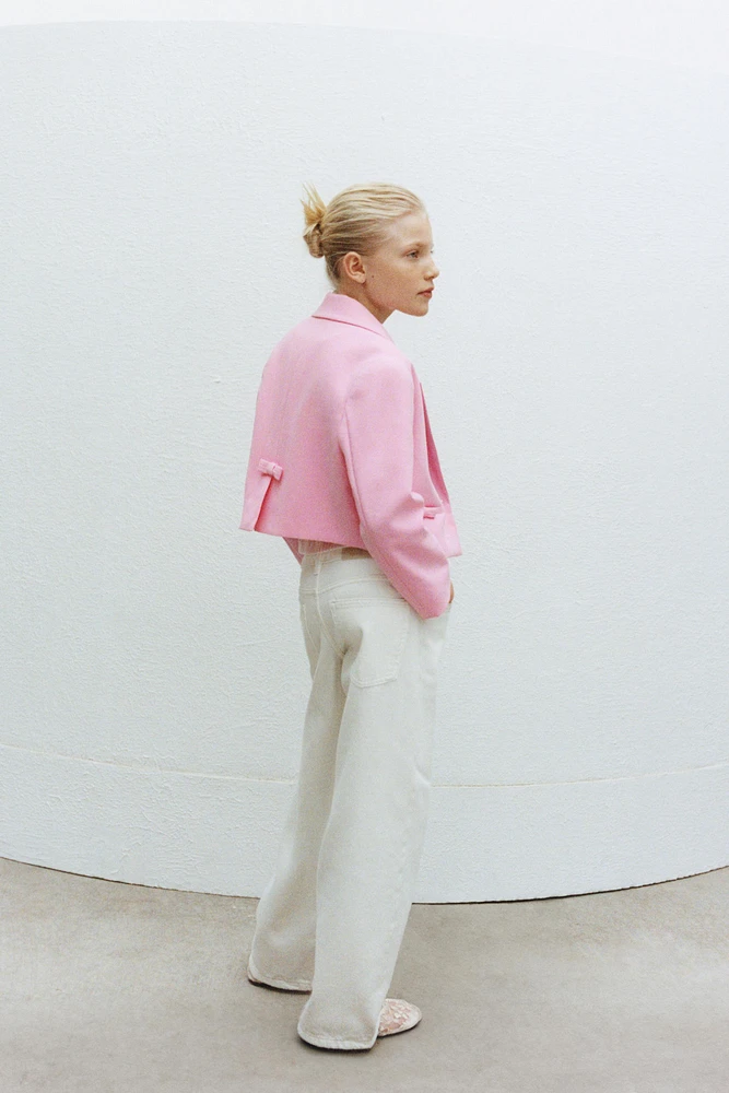 CROPPED BOW BLAZER