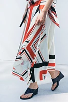 JUPE ASYMÉTRIQUE À RAYURES ZW COLLECTION