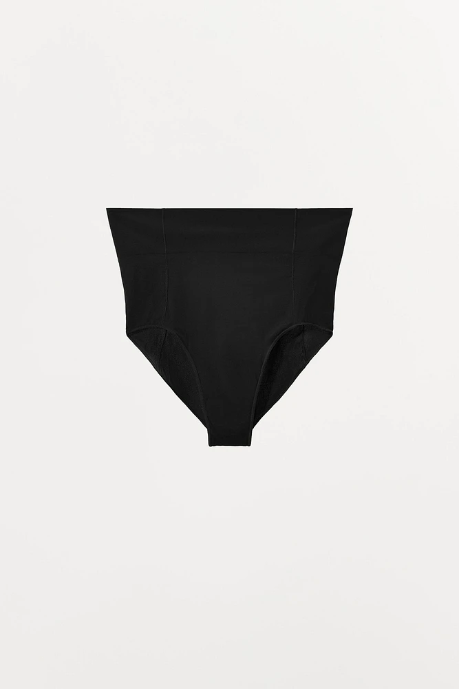 HIGH WAIST PANTIES WITH POLYAMIDE