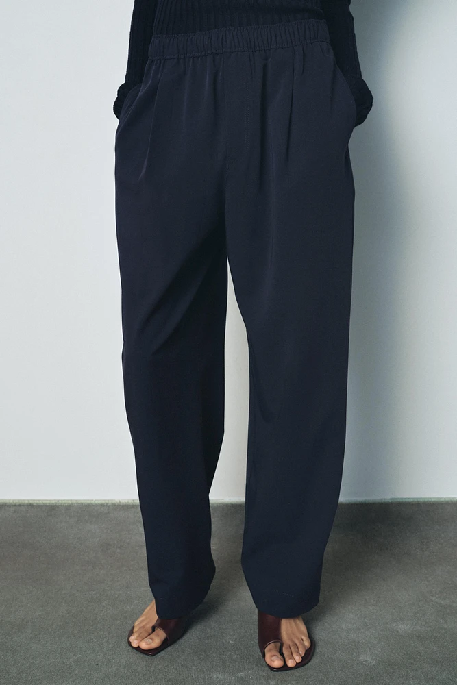 CONTRAST DRAWSTRING PANTS ZW COLLECTION