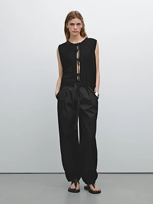 100% cotton jogger trousers
