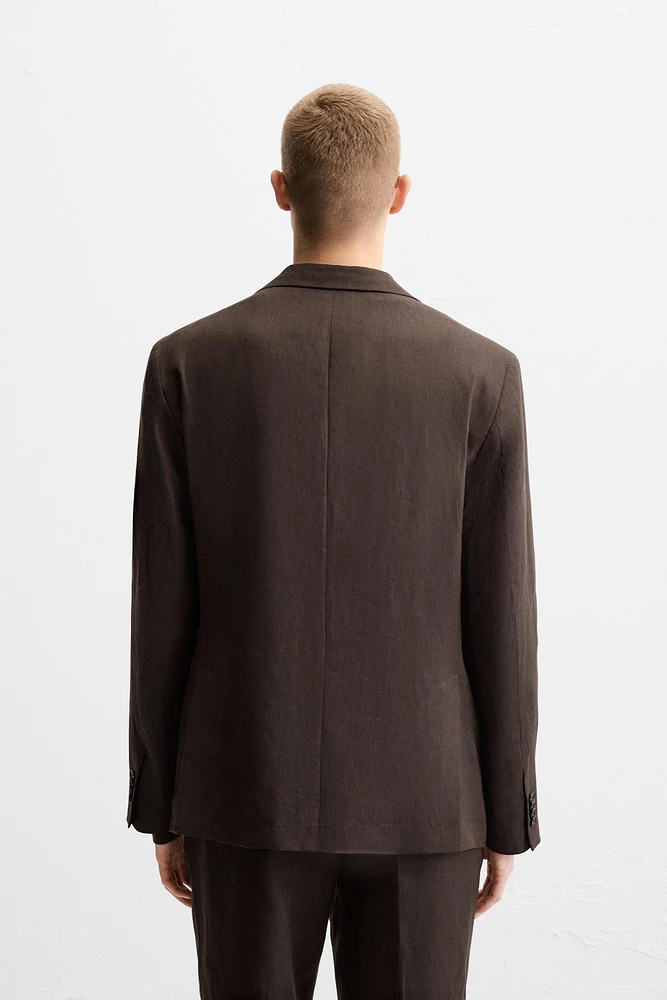 100% LINEN SUIT BLAZER