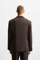 100% LINEN SUIT BLAZER