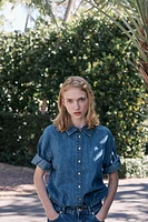 Z1975 BELTED DENIM SHIRT