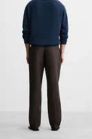 100% LINEN PLEATED PANTS