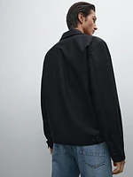 Veste à fermeture Éclair en coton mélangé