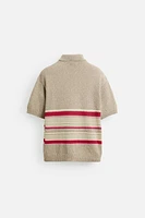 QUARTER ZIP KNIT POLO
