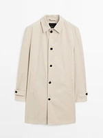 100% cotton trench coat