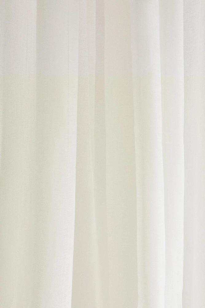 LOW OPACITY DOUBLE-WIDTH SHEER CURTAIN
