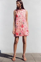 FLORAL PRINT KNIT DRESS