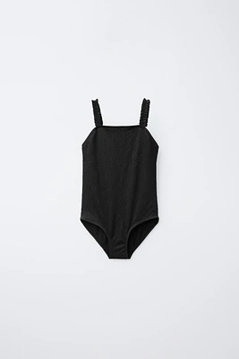 6-14 ANS/ MAILLOT DE BAIN TEXTURÉ