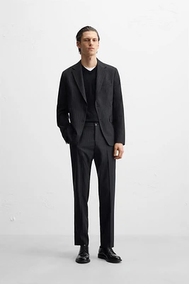 BLAZER DE COSTUME À RAYURES FINES