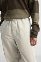 WIDE FIT COTTON PANTS