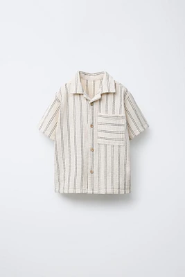 TEXTURED STRIPED TOP