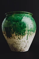 ANTIQUE FINISH CERAMIC VASE