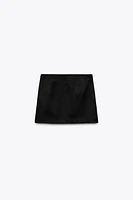 FAUX SUEDE MINI SKIRT