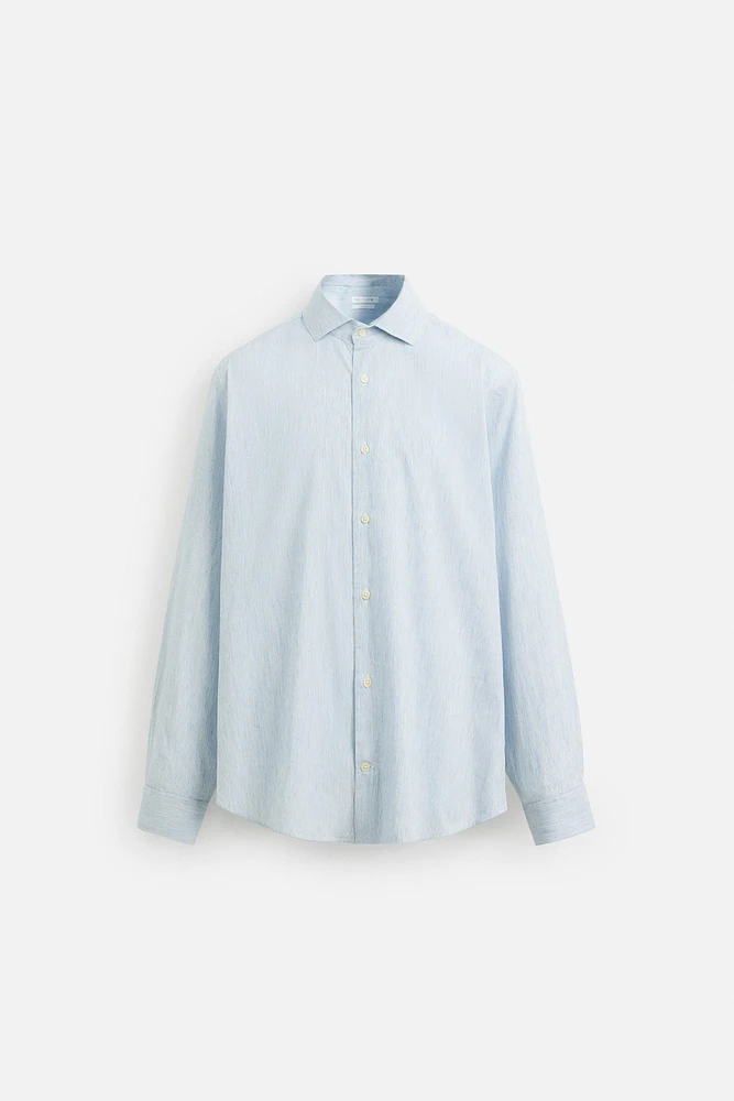 CHEMISE À TEXTURE AVEC RAYURES