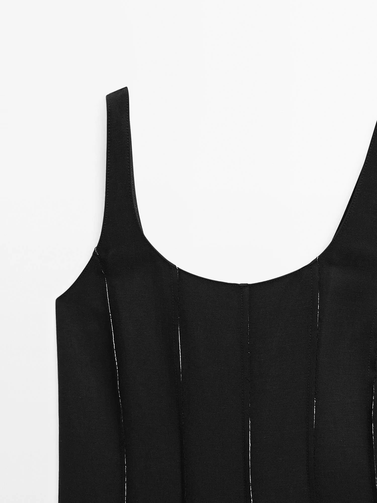 Robe longue fluide lin